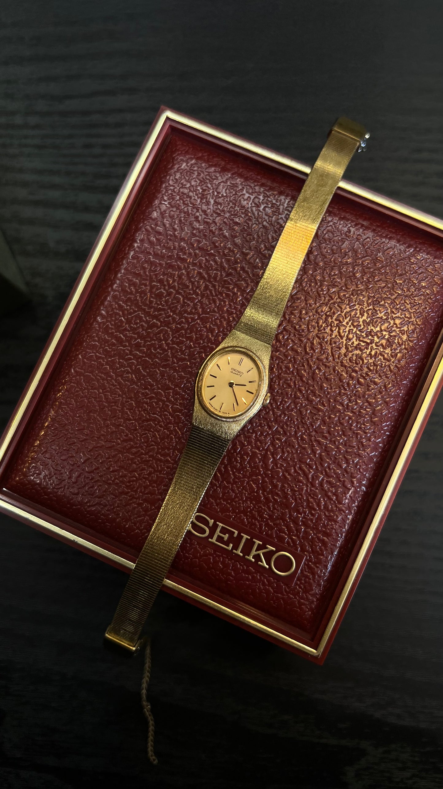 7” Vintage Seiko Gold Watch