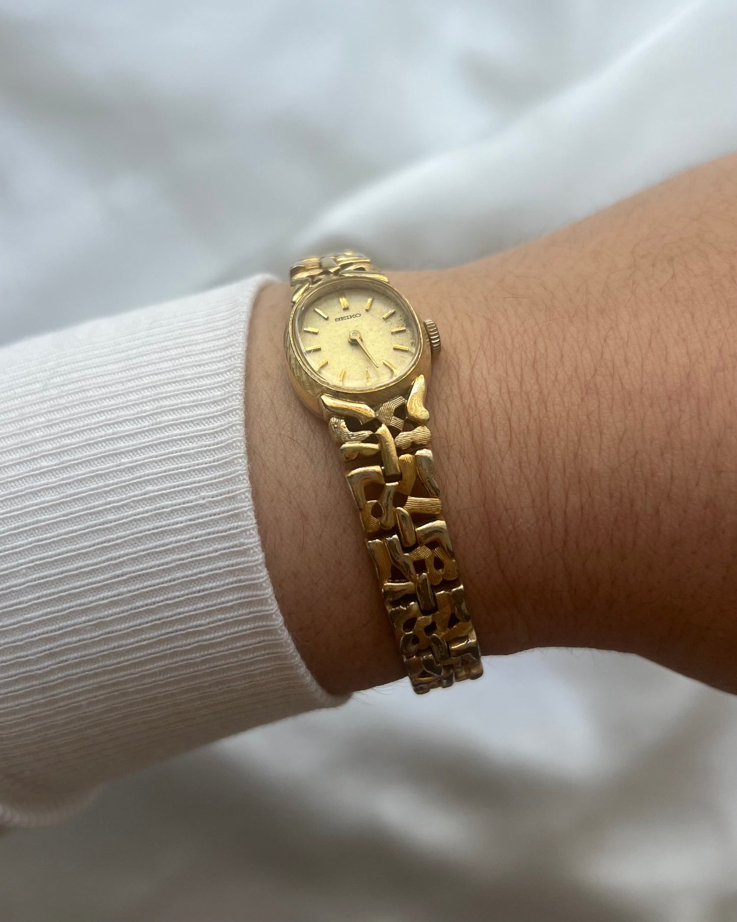 6.75” Gold Seiko Watch