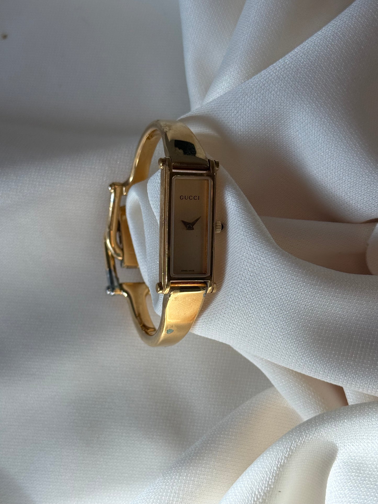 6.5” Gold Gucci Watch