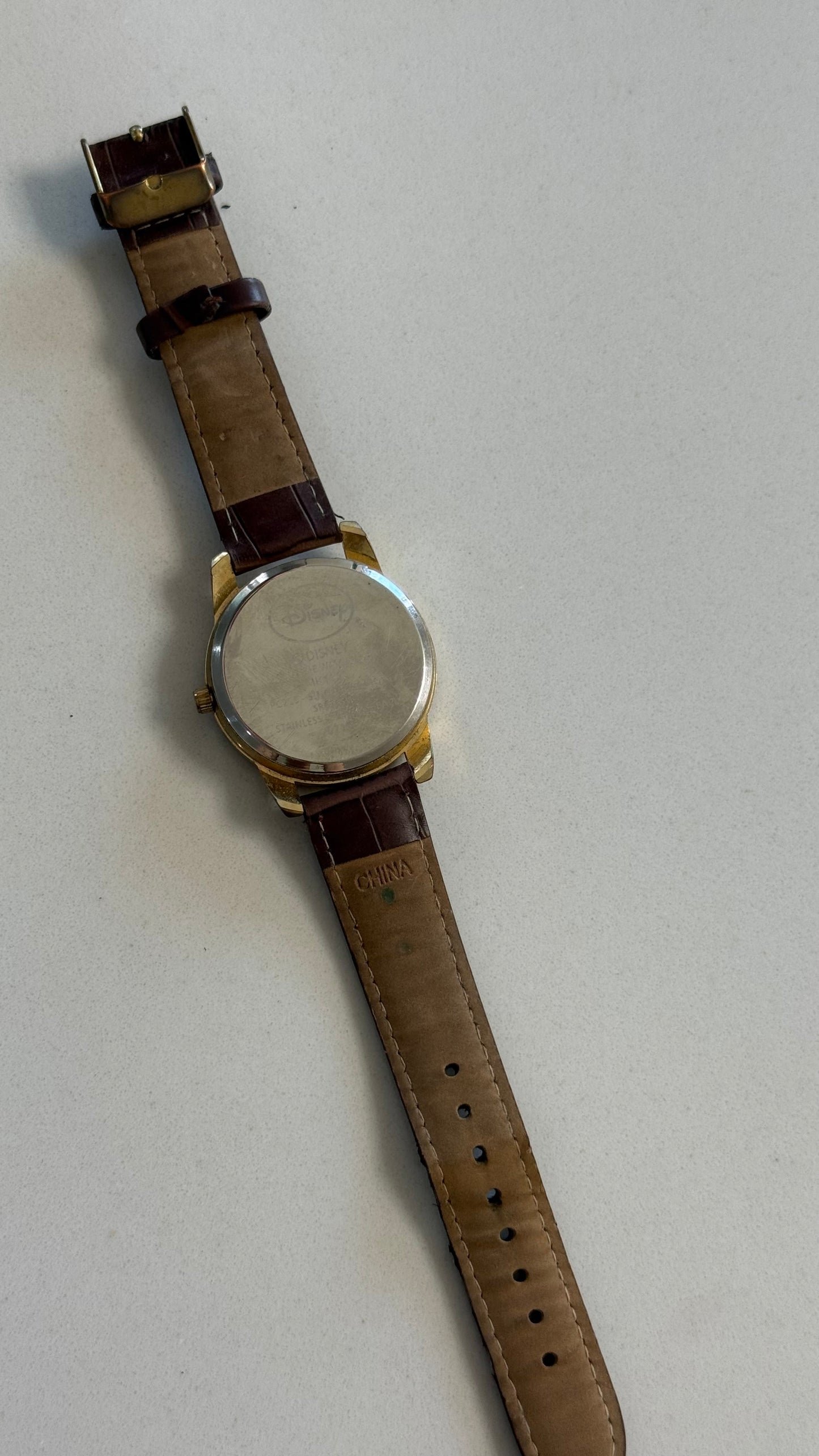 Brown Leather Mickey Watch