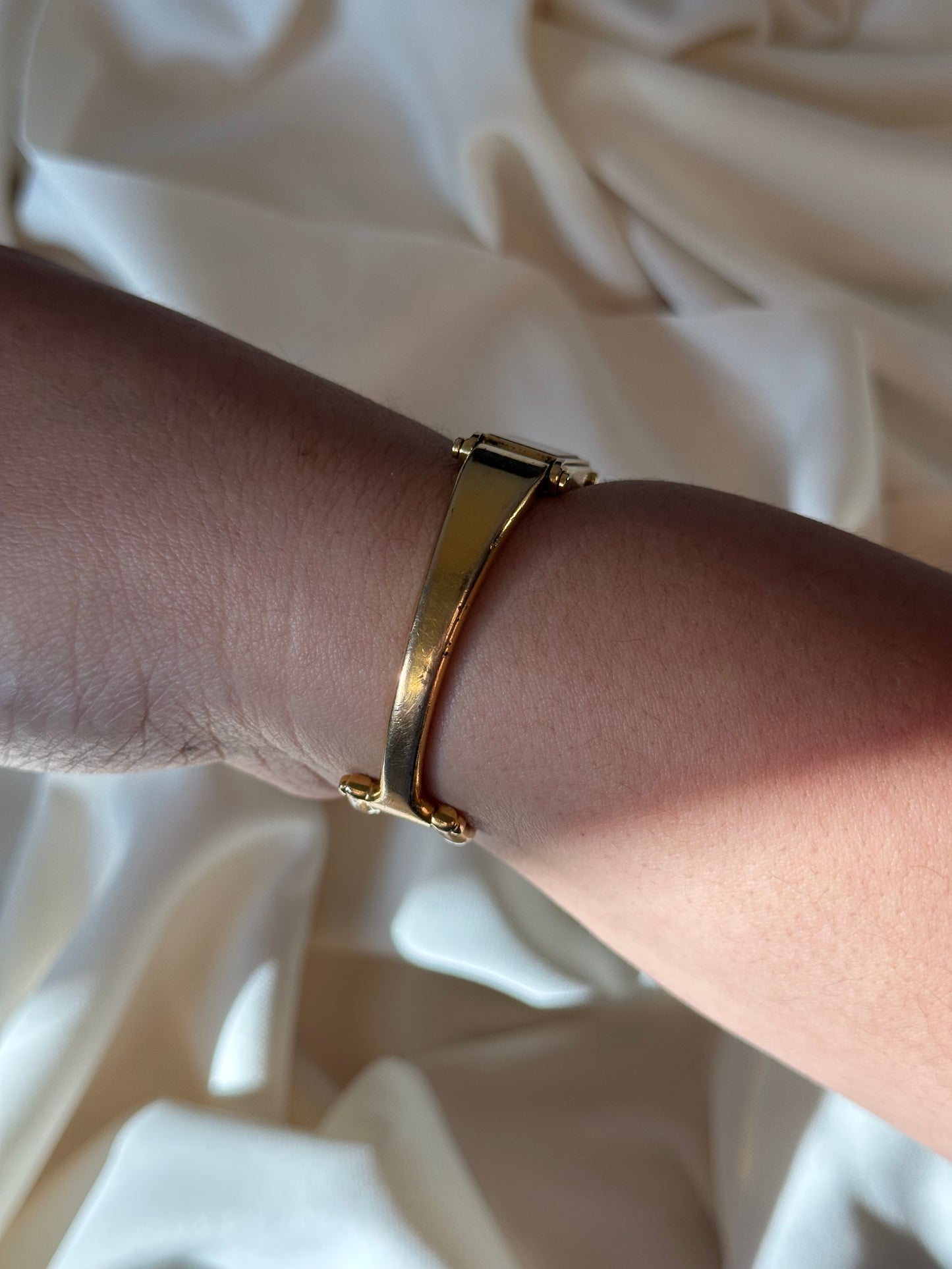 6.5” Gold Gucci Watch