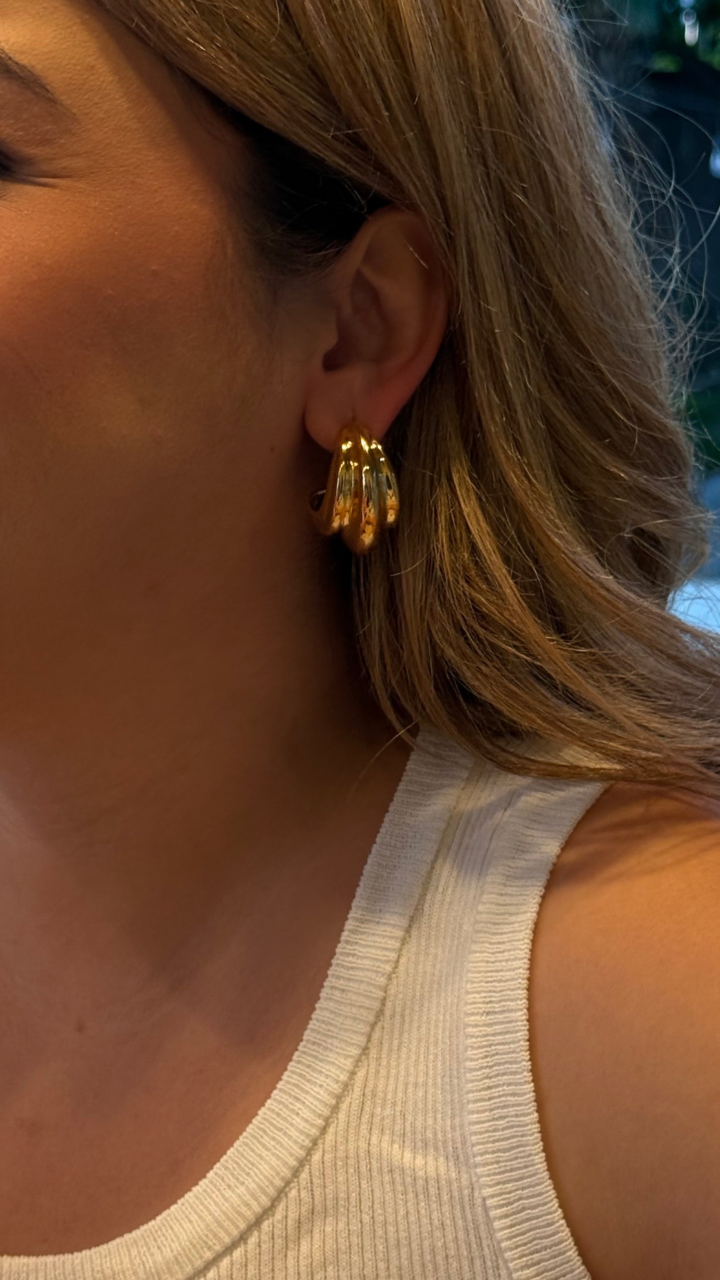 Edith Golden Earrings