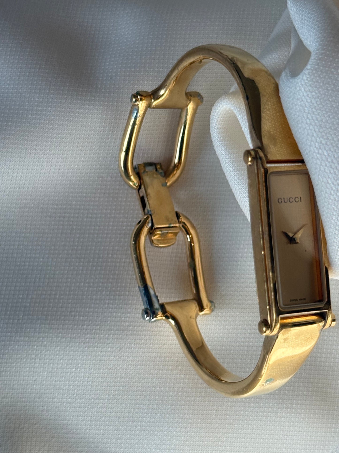 6.5” Gold Gucci Watch