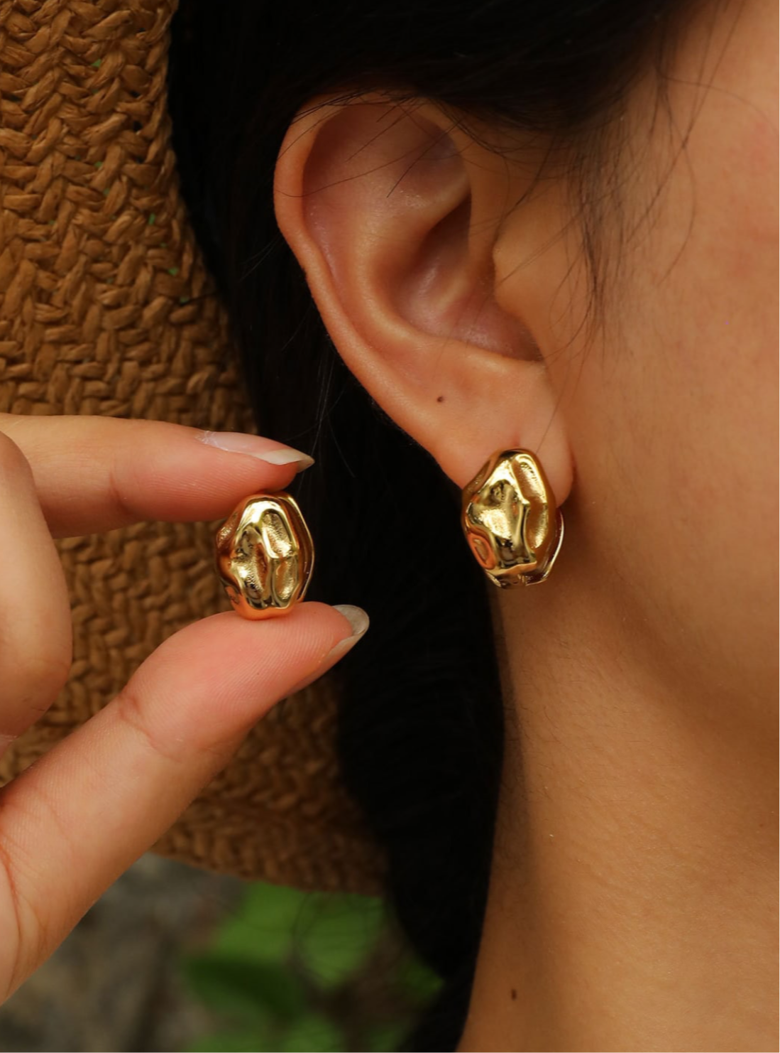 Small Nugget Earrings