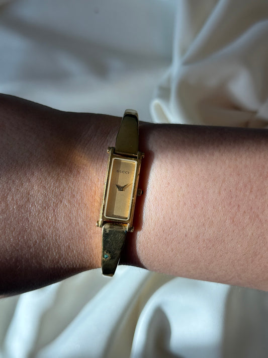 6.5” Gold Gucci Watch