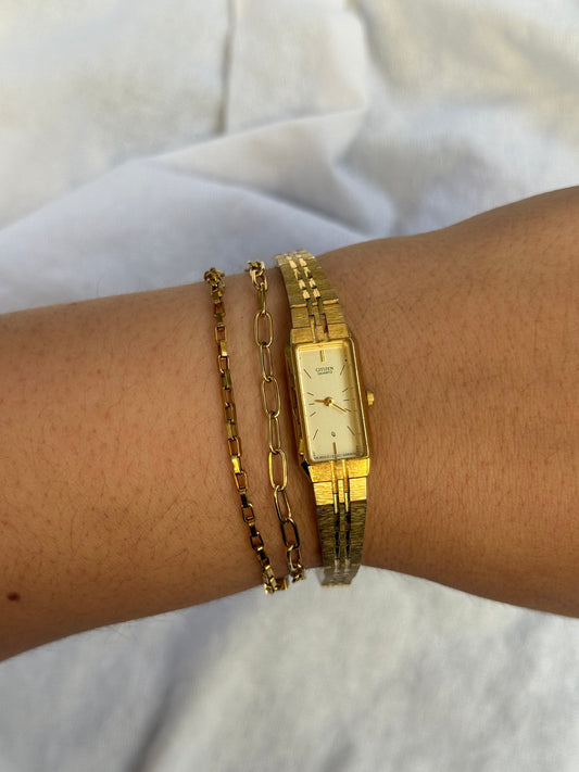 6” Gold Citizen Watch