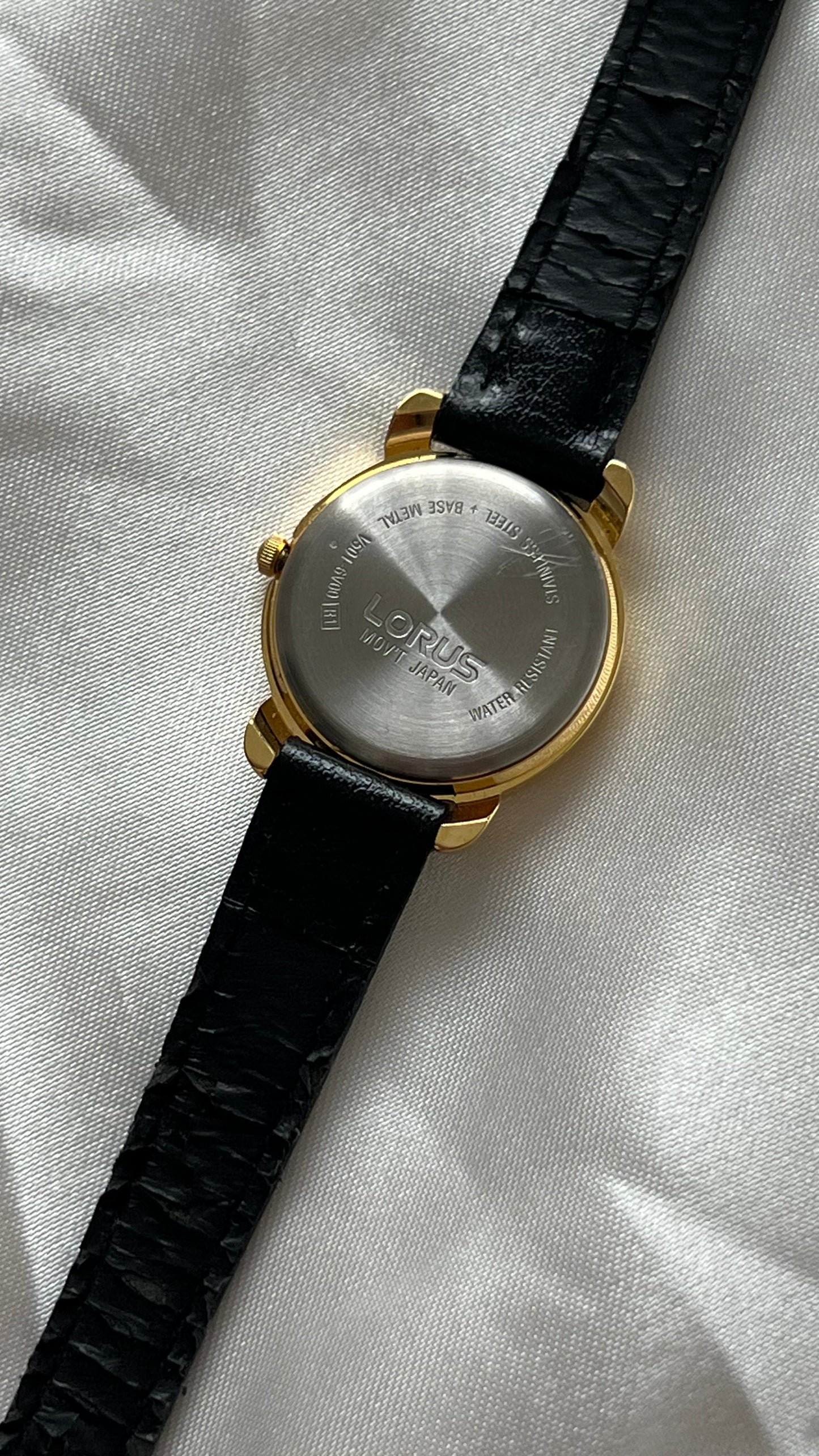 Mickey Black Leather Watch