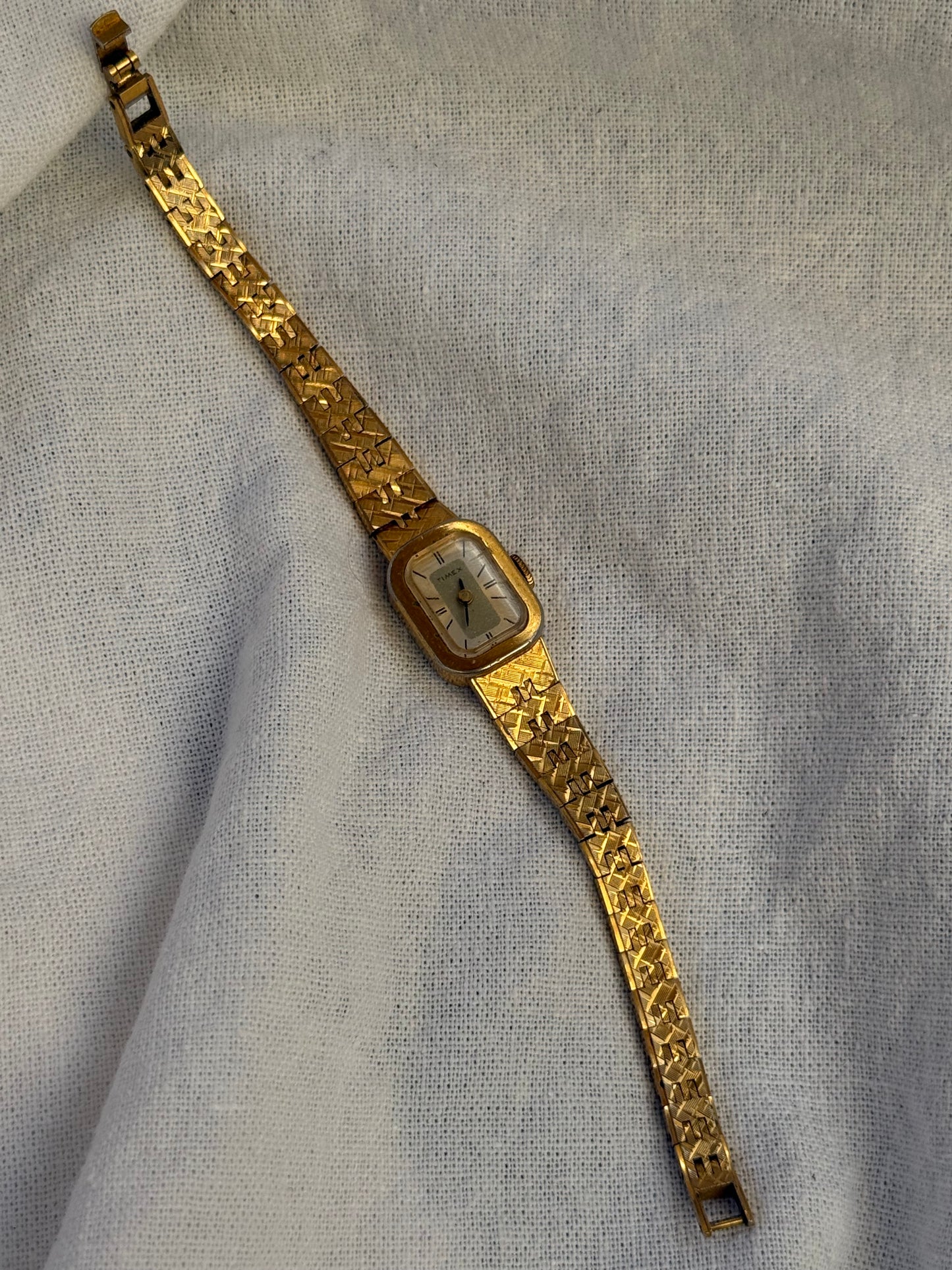 6.25” Vintage Gold Timex Watch