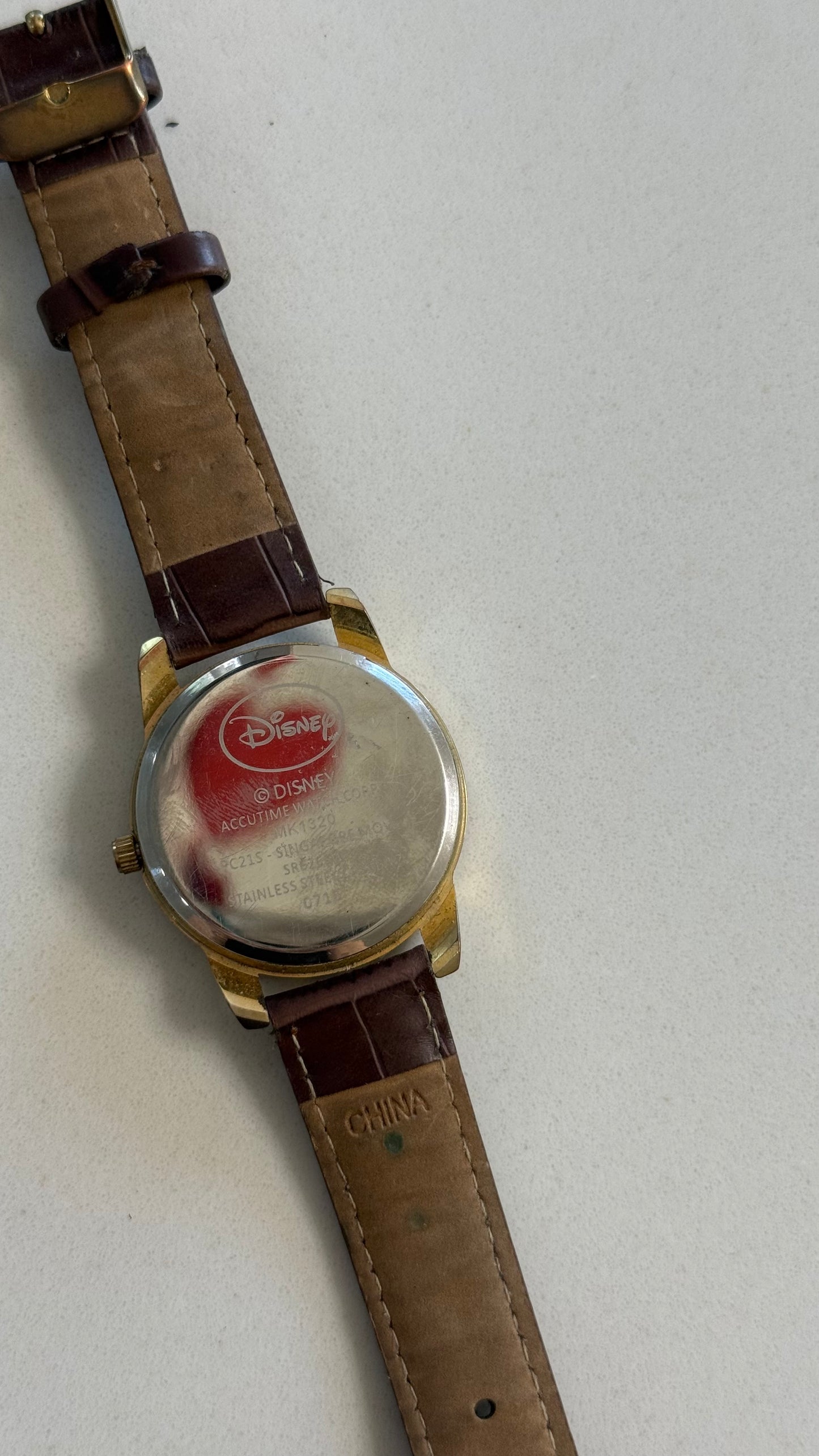 Brown Leather Mickey Watch