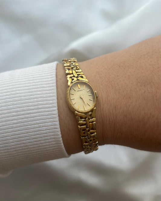 6.75” Gold Seiko Watch