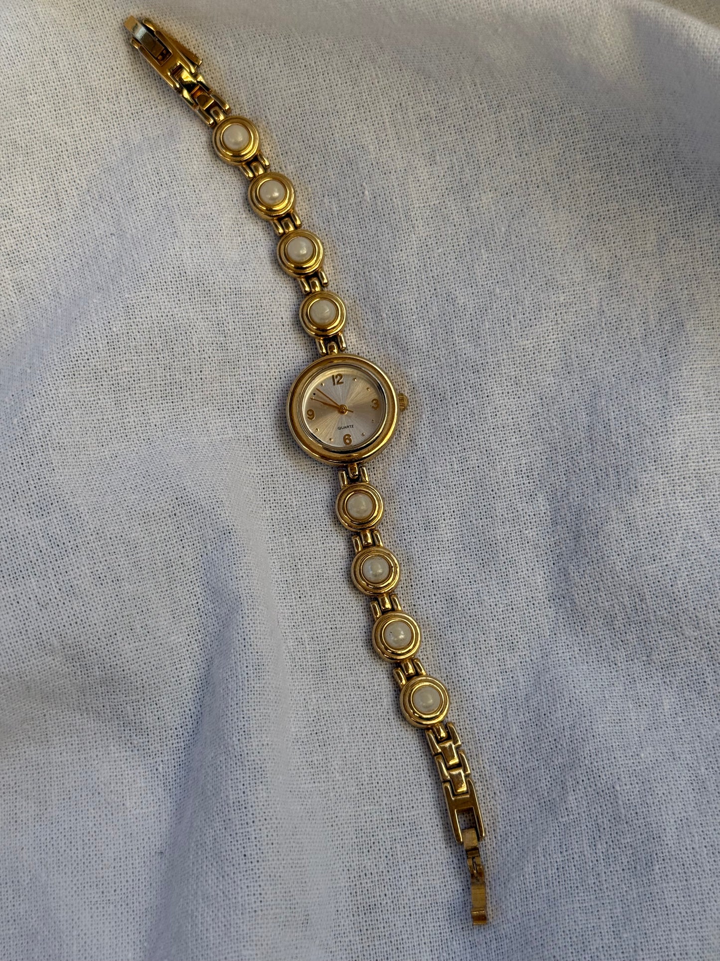 6.75” Gold Pearl Watch
