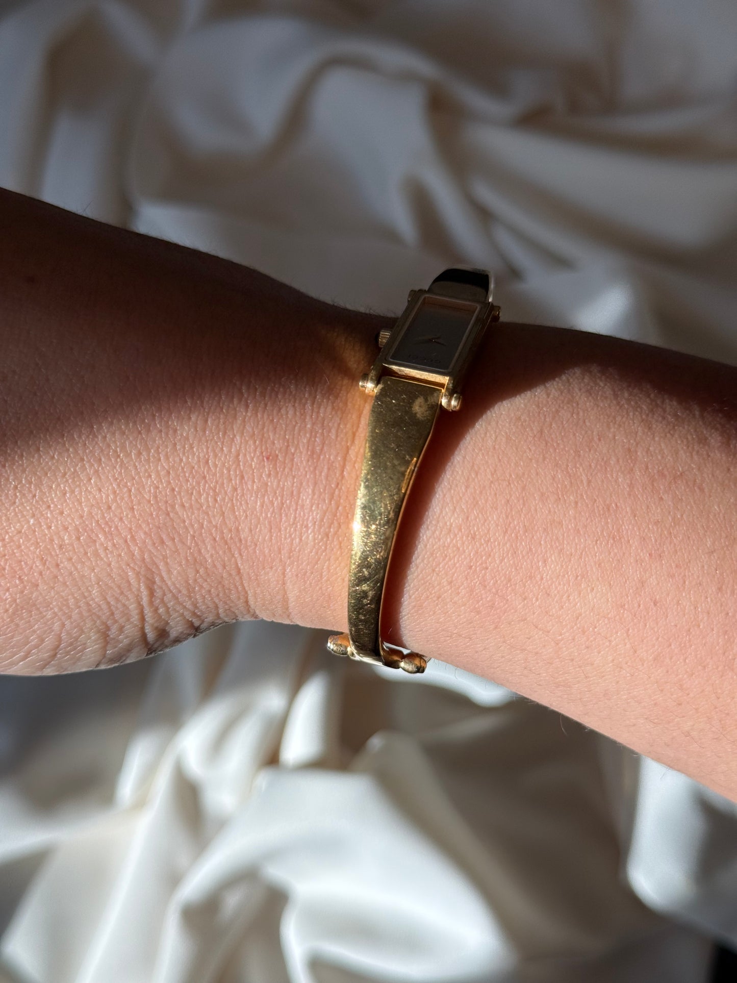 6.5” Gold Gucci Watch