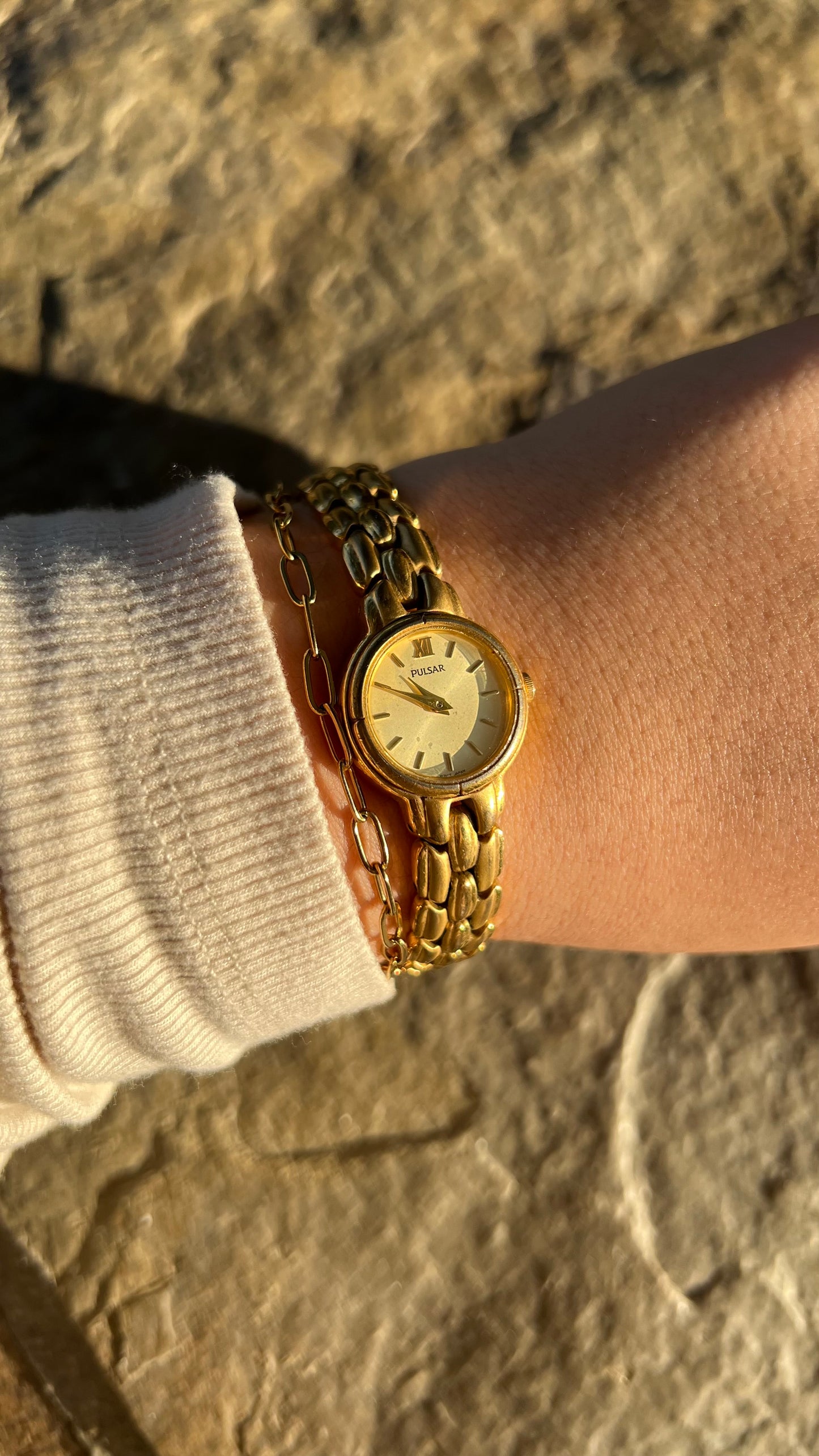 6” Gold Pulsar Watch