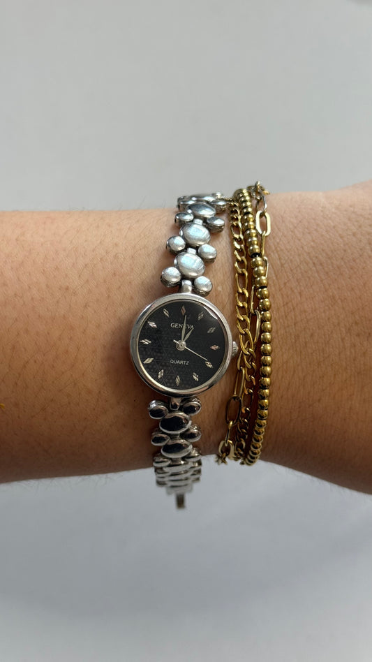 Silver Watch- Mickey Bands