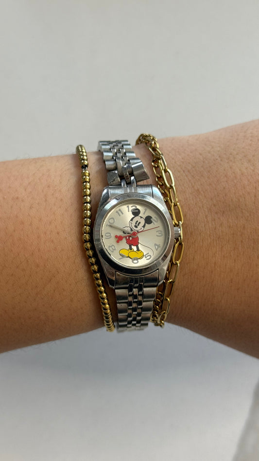 Silver Mickey Watch