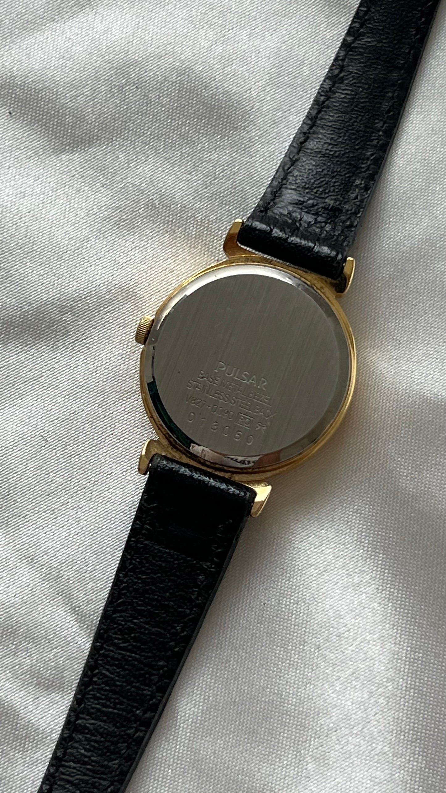 Mickey Black Leather Watch