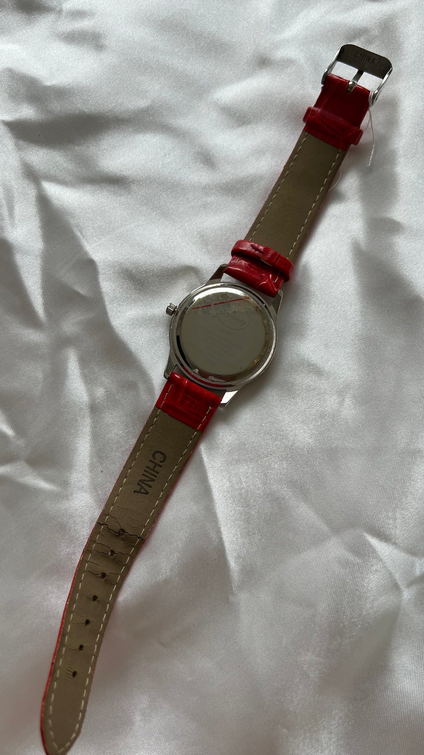 Minnie Red Leather Watch