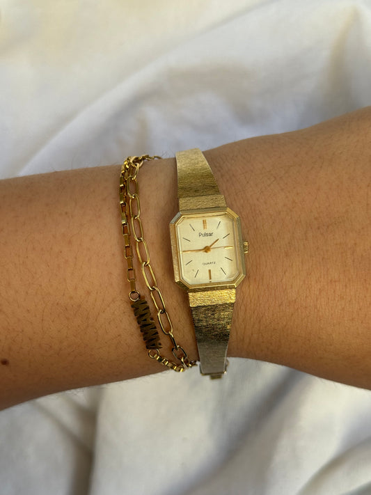 6.5” Gold Pulsar Watch