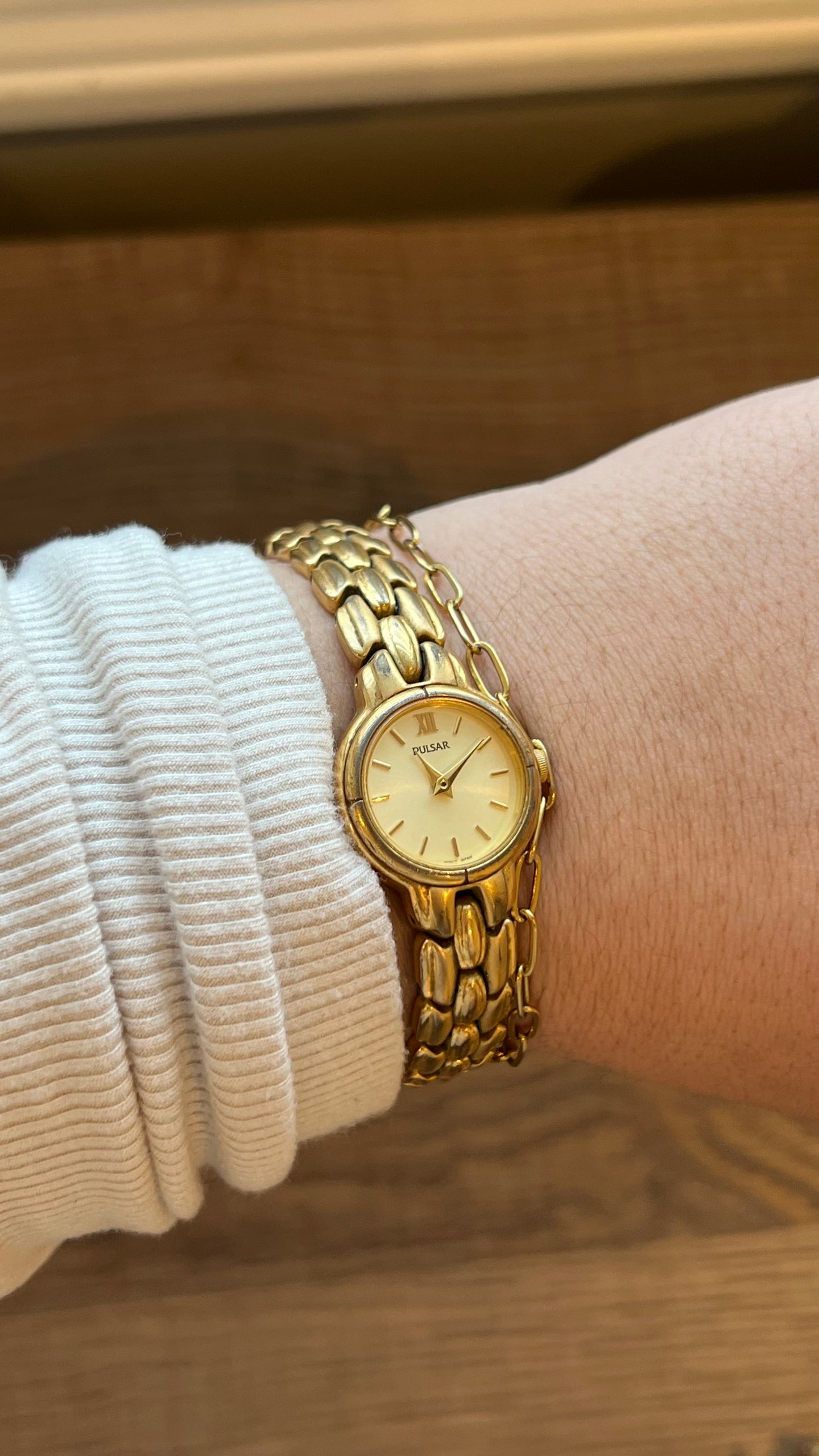 6” Gold Pulsar Watch